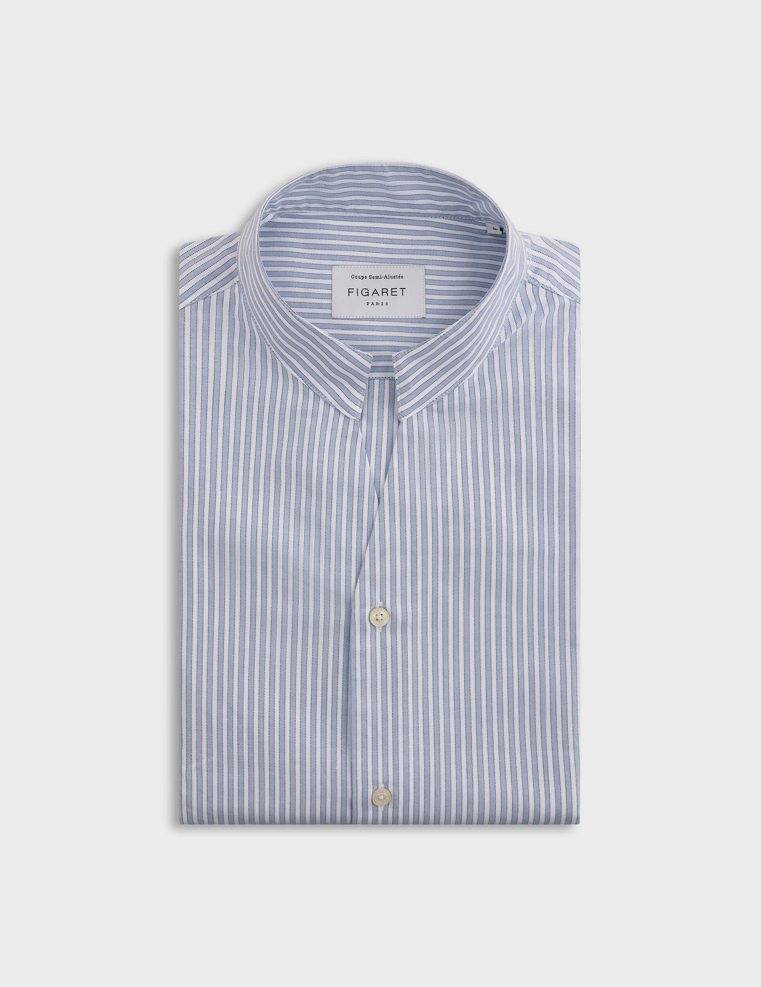 Blue striped Carl shirt - Oxford - Carl Collar#3
