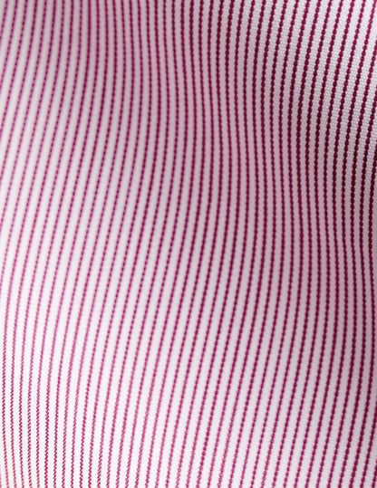 fitted Red striped shirt