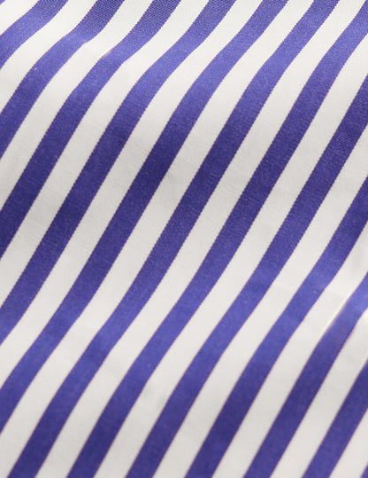 semi-fitted Purple striped shirt