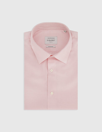 Chemise semi-ajustée rose