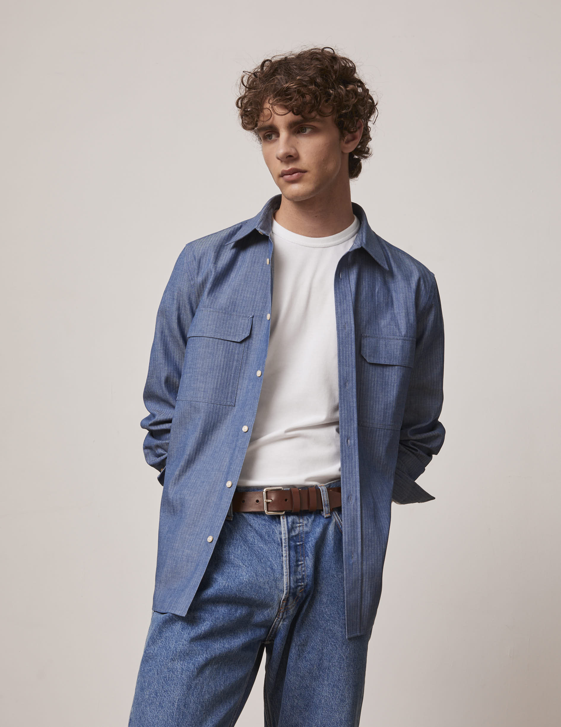 Blue denim Florian shirt