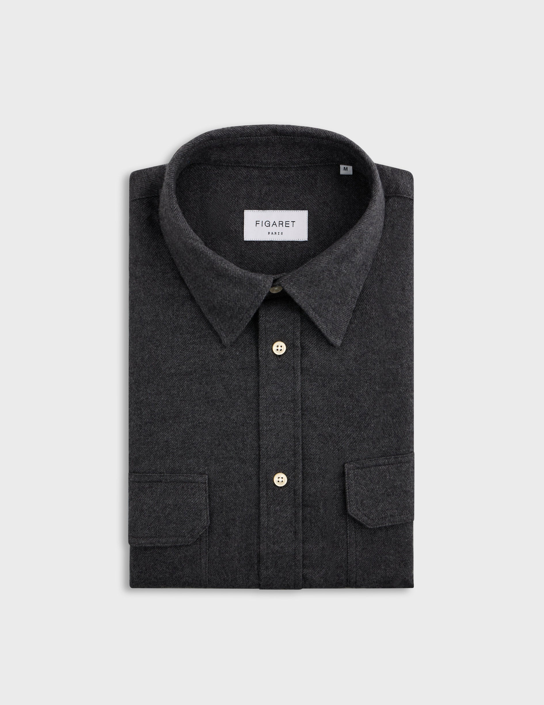 Gray Florian shirt - Flannel - French Collar