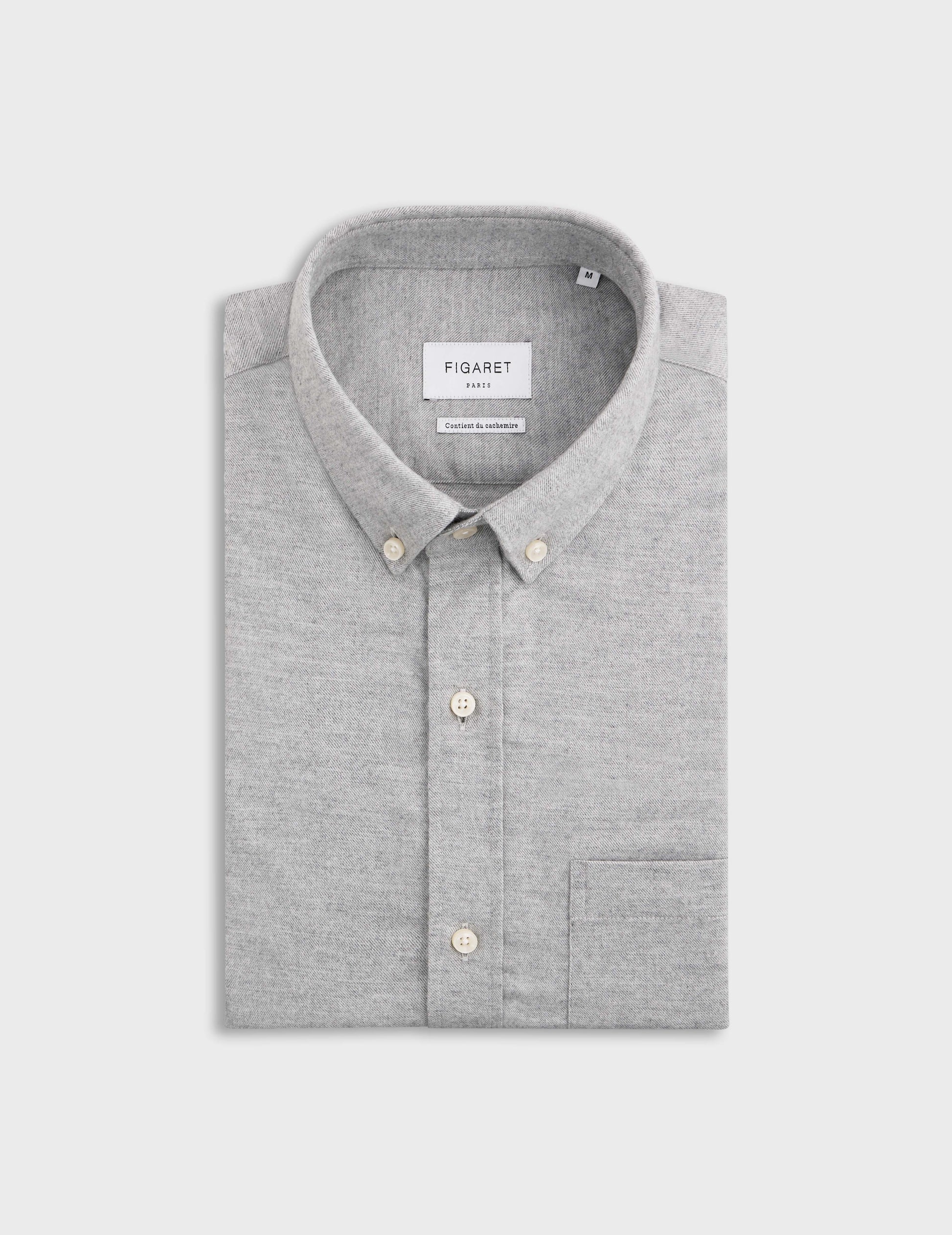 Gray Gabriel shirt - Flannel - American Collar