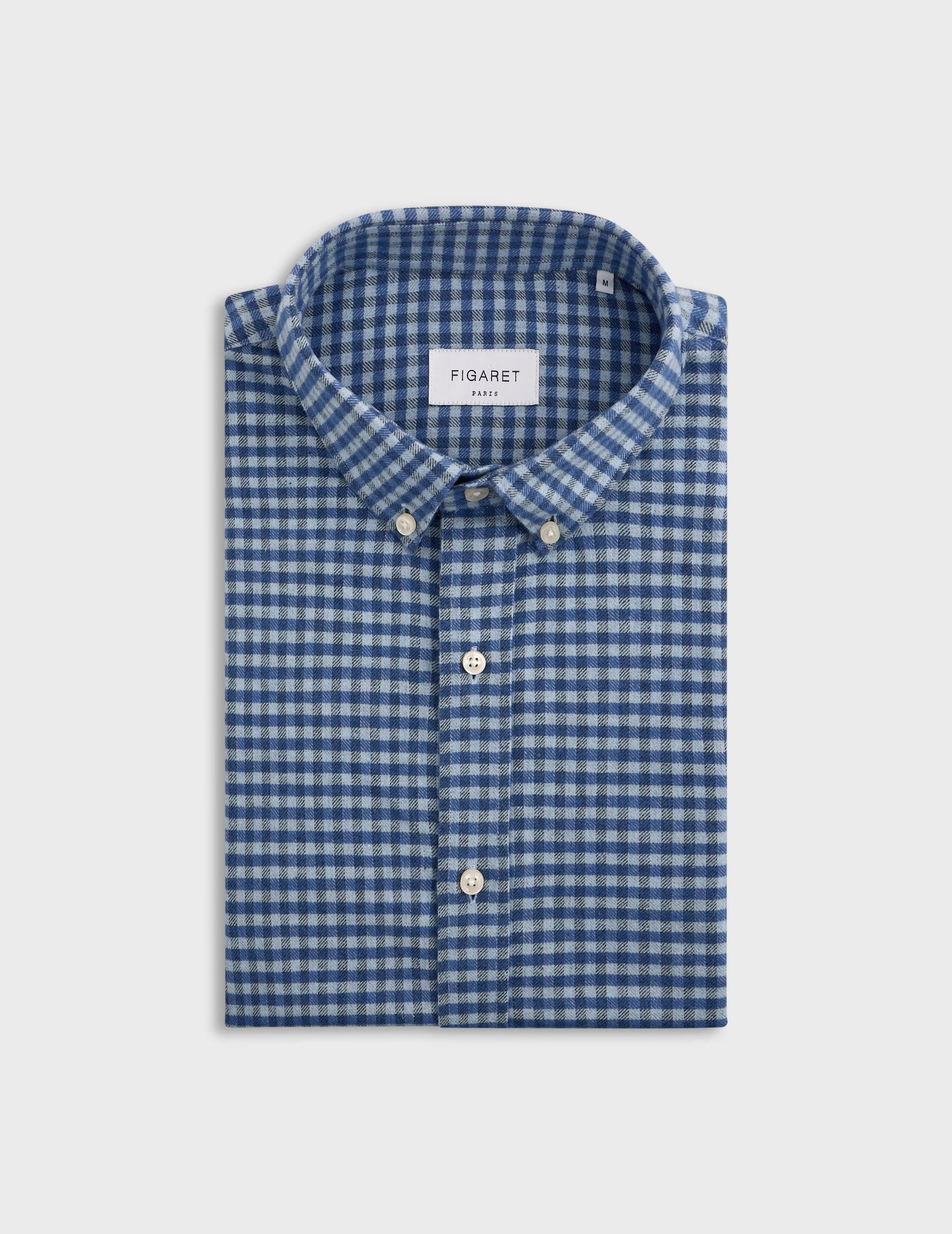 Blue checkedGaspard shirt - Flannel - American Collar