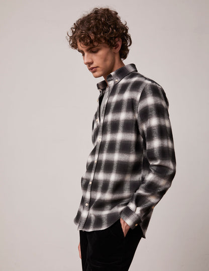 Black checked Gaspard shirt