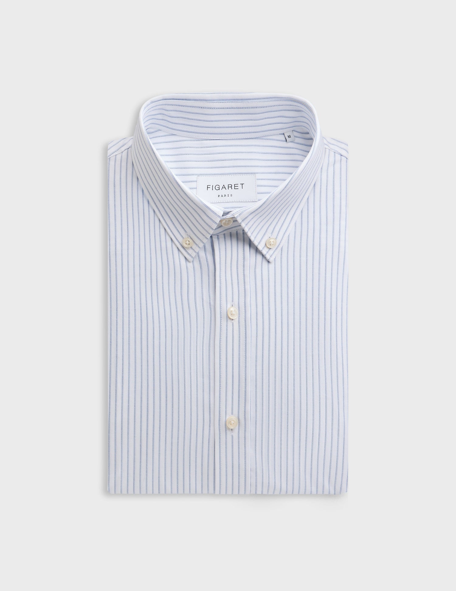 Blue striped Gabriel shirt - Oxford - American Collar#4