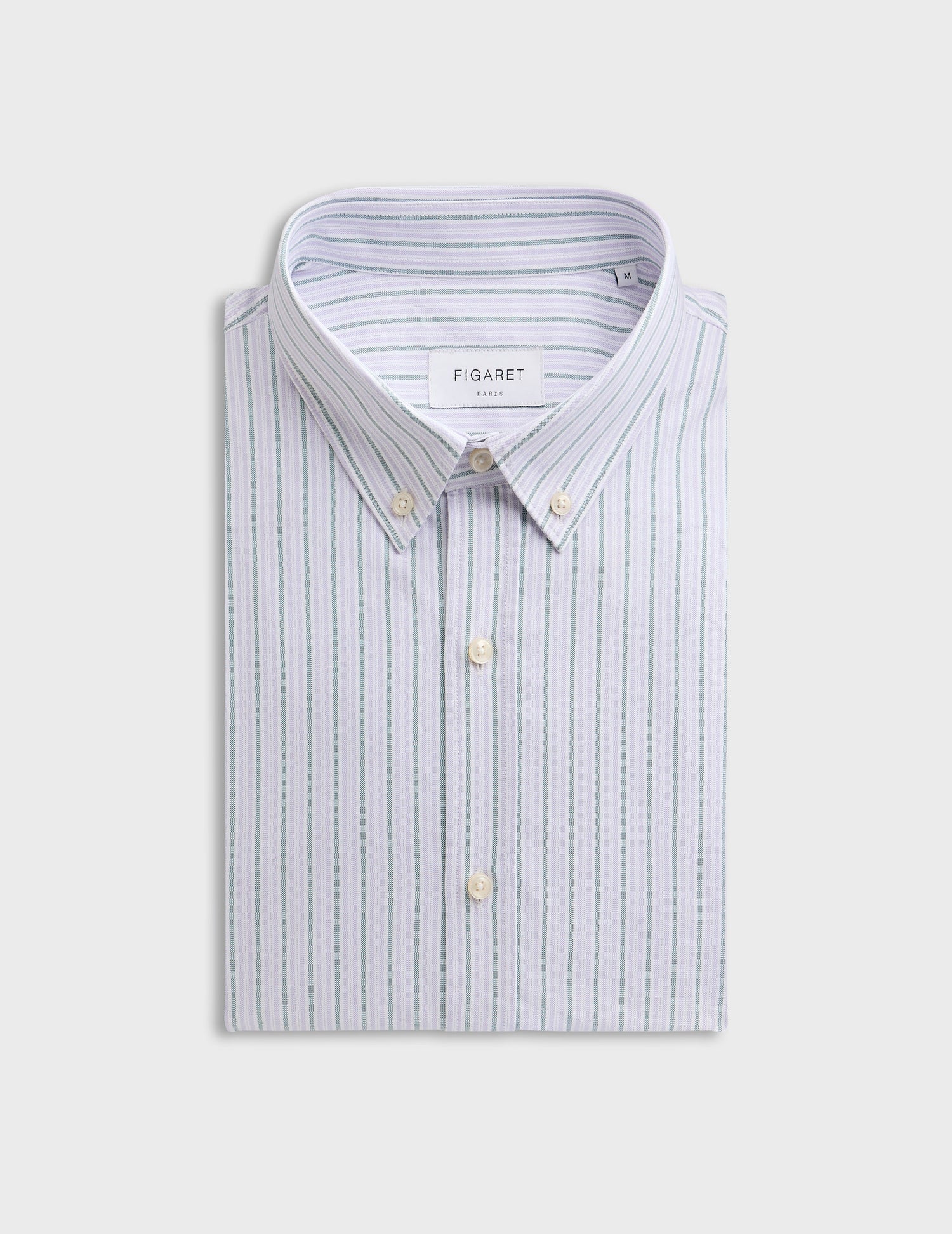 Purple striped Gabriel shirt - Oxford - American Collar#4
