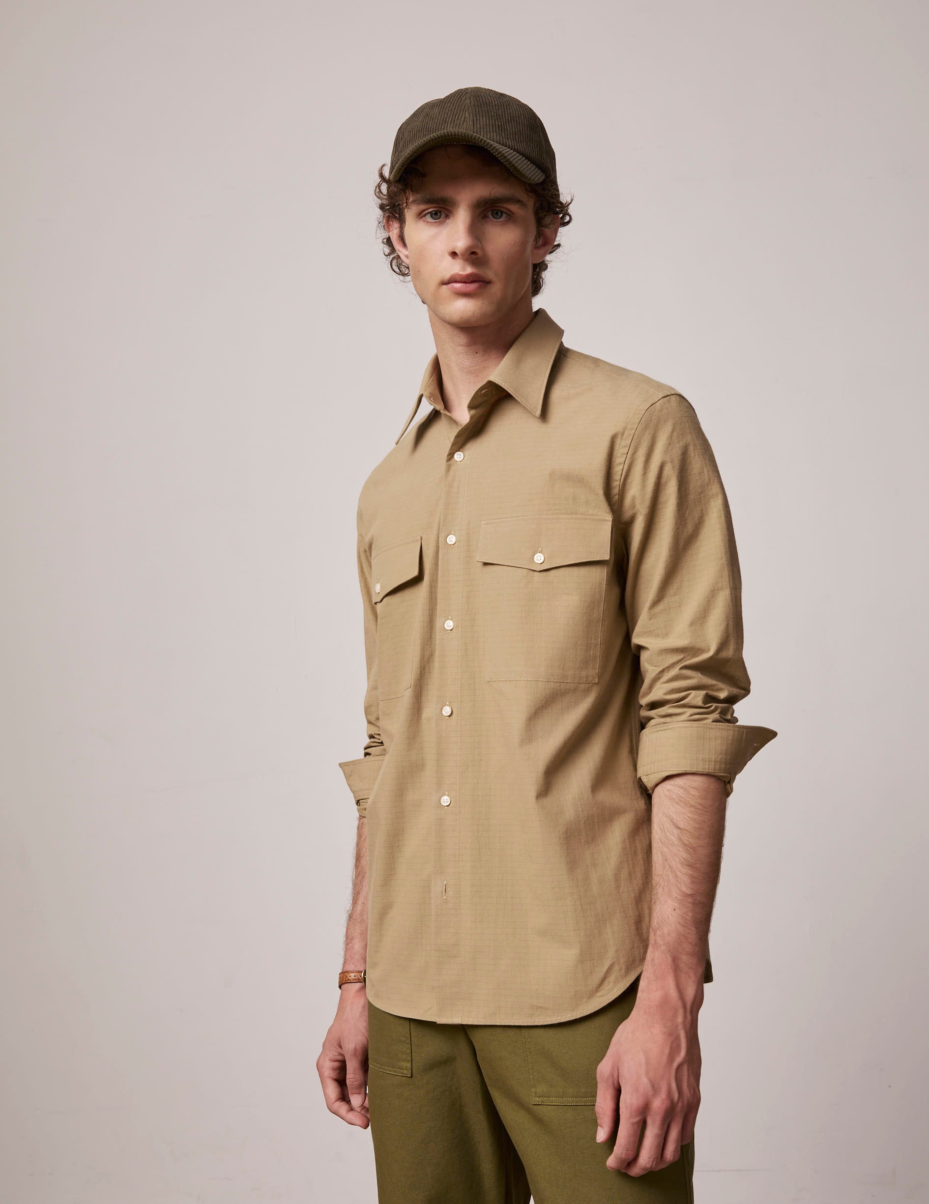 Irwin beige shirt - Ripstop - Prodigious Collar