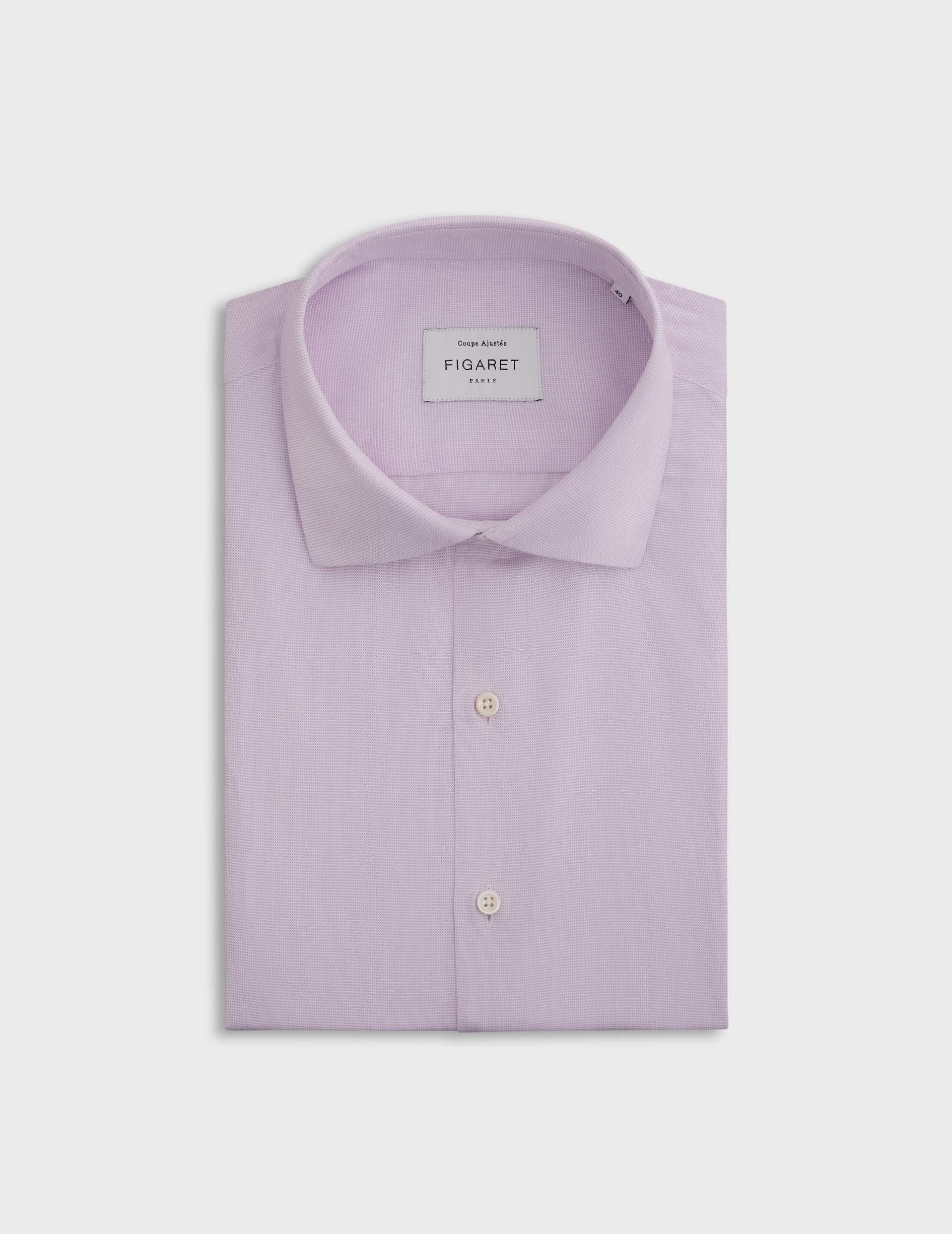 Pink fitted shirt - fashioned - Italian Collar