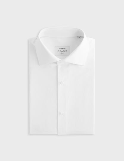 White fitted shirt