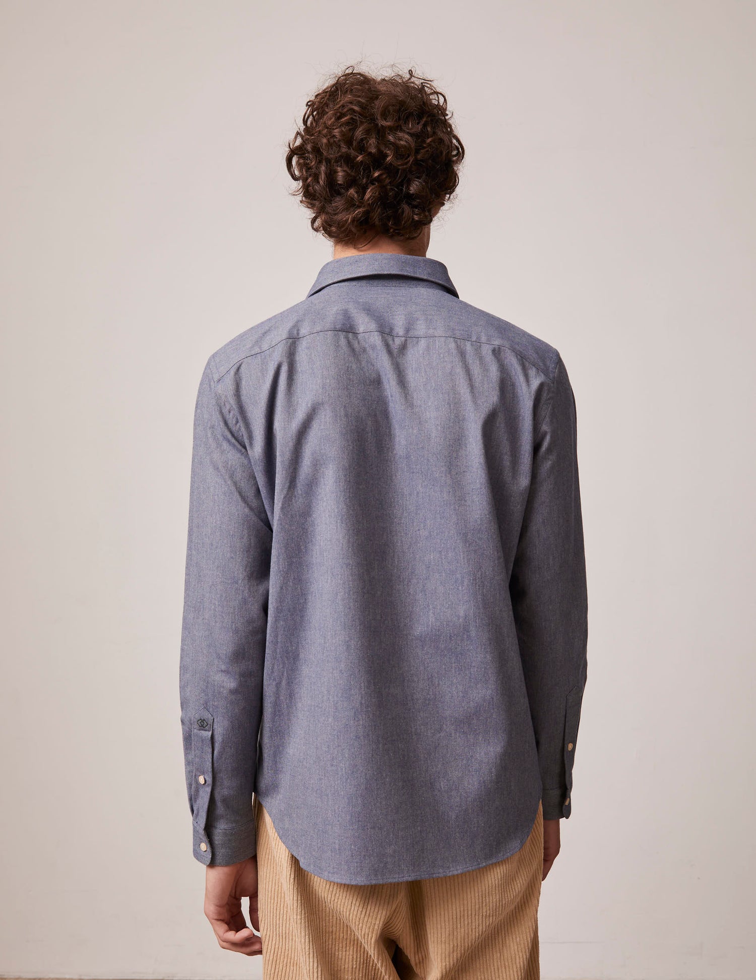 Blue Léonard shirt - Oxford - French Collar#2