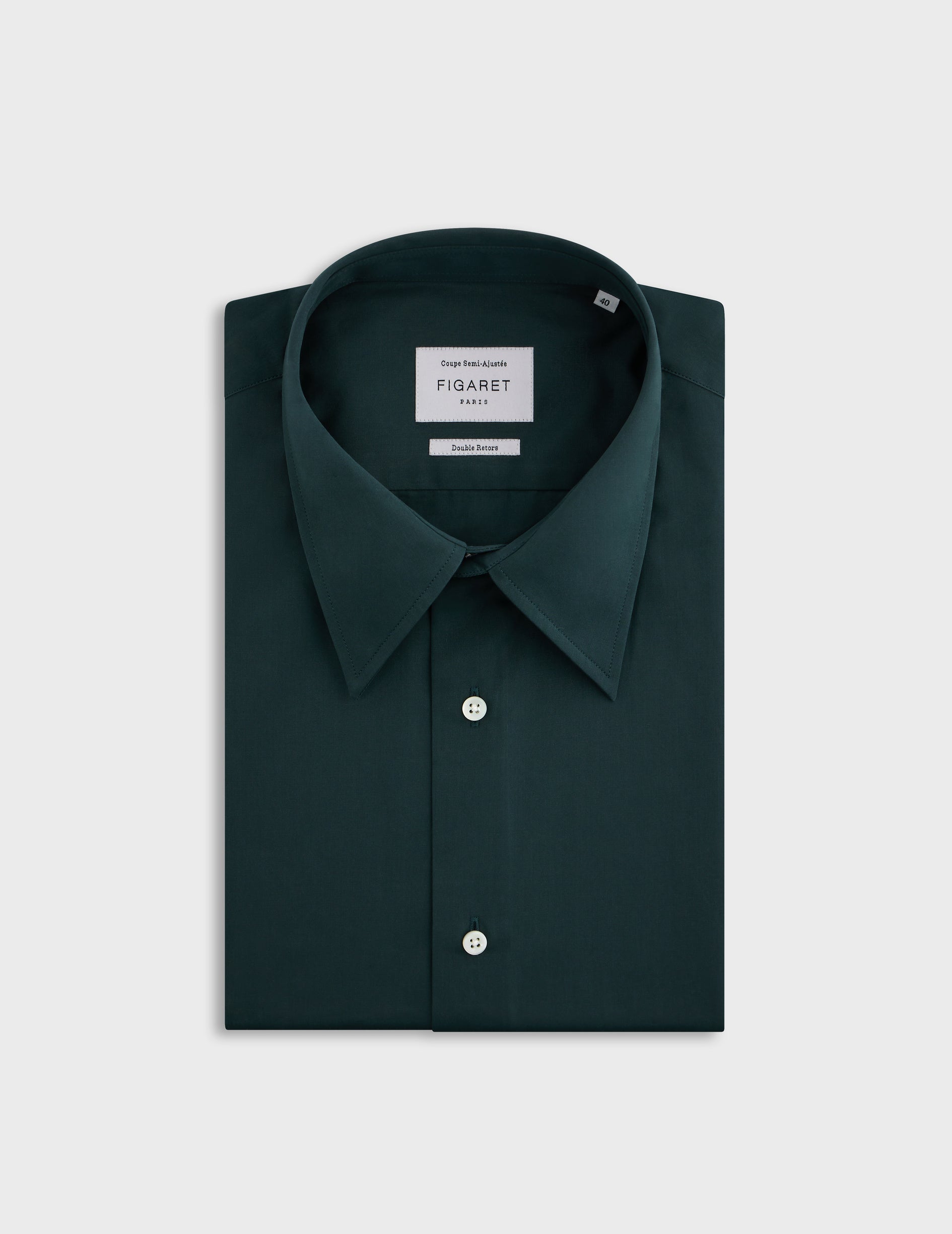 semi-fitted Green shirt