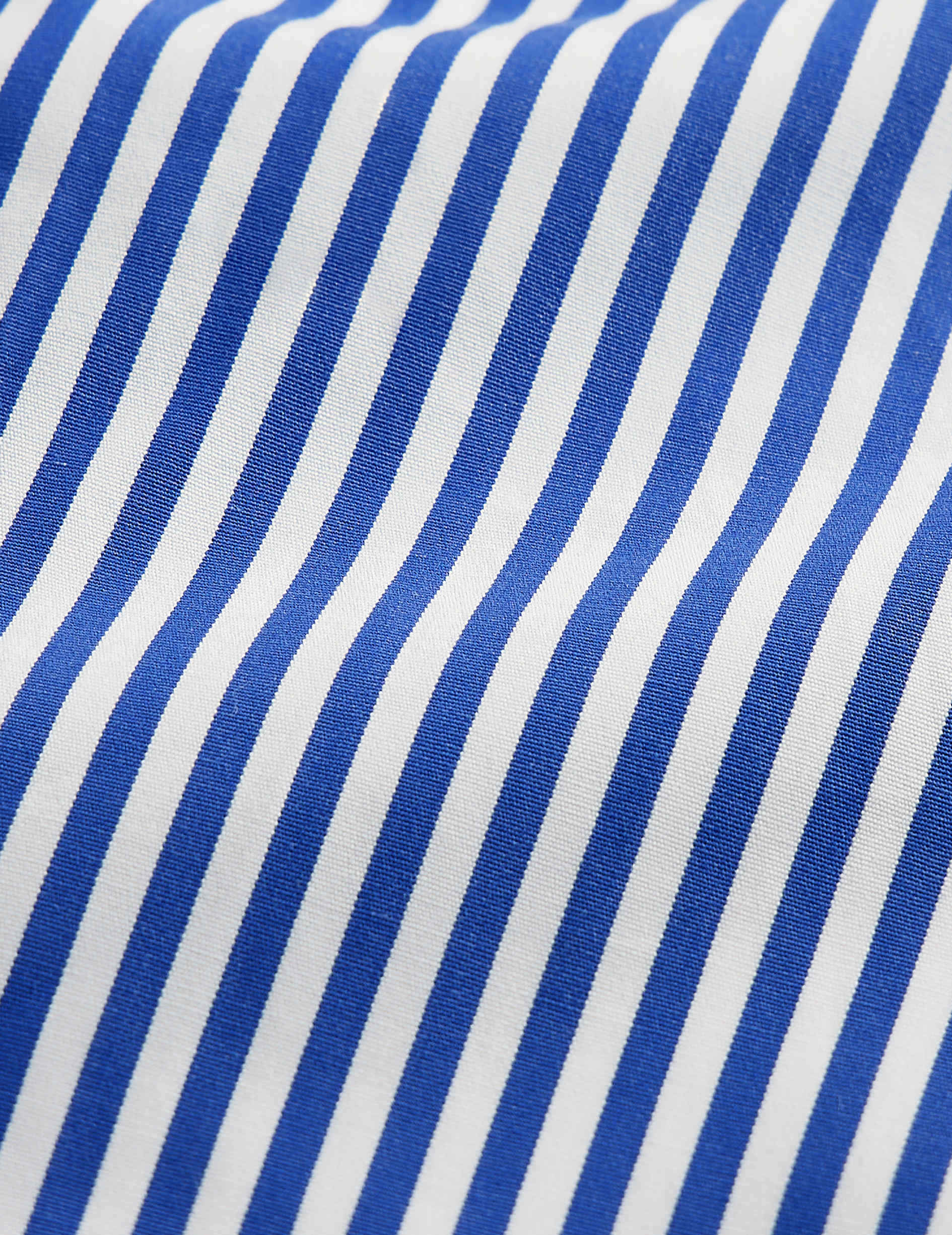 fitted Navy blue striped shirt - Poplin - Prodigious Collar