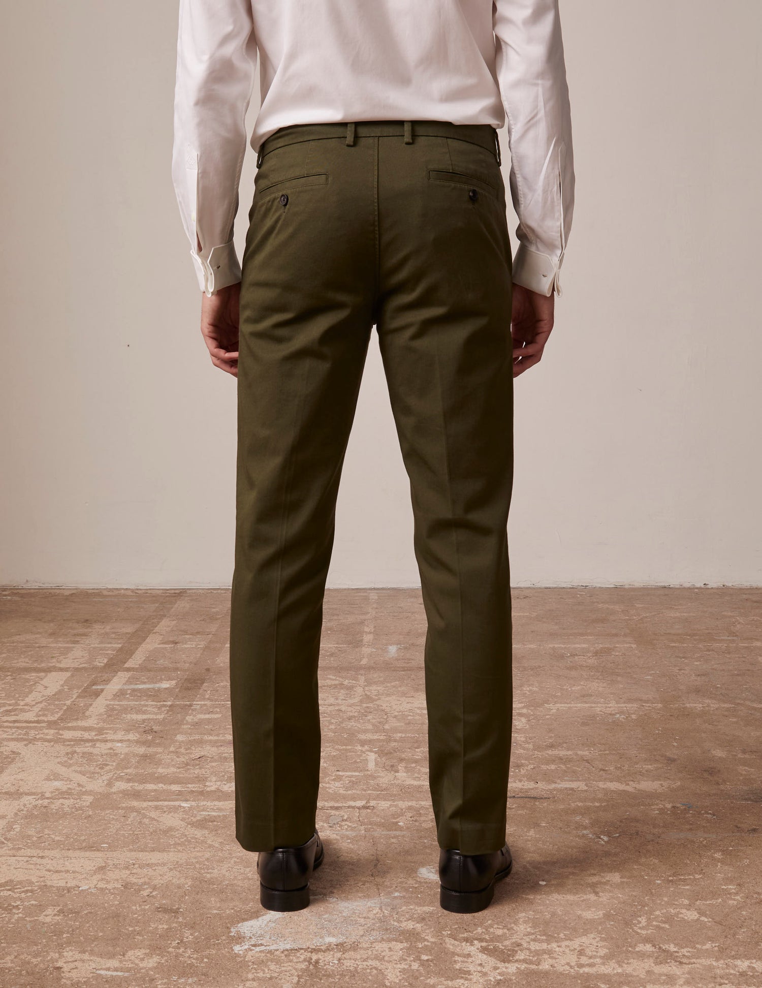 green twill Geofrey chino