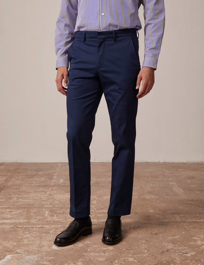 Geofrey chino in blue twill