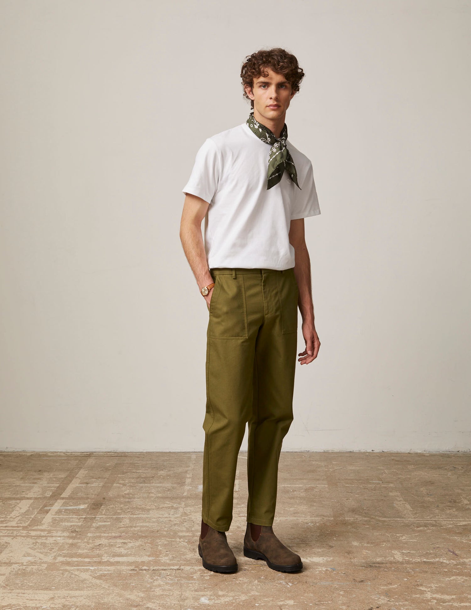 Ignacio pants in khaki canvas