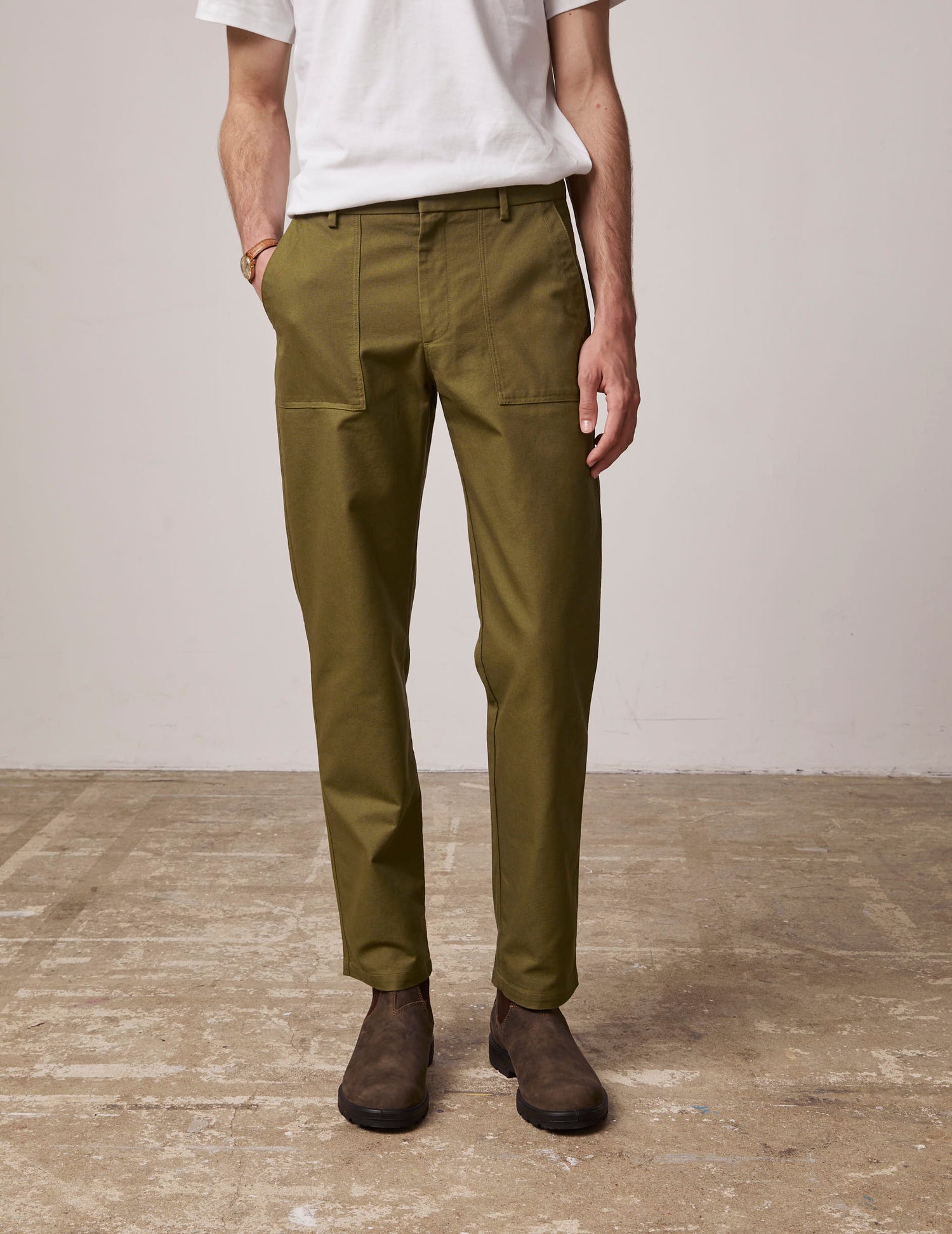 Ignacio pants in khaki canvas