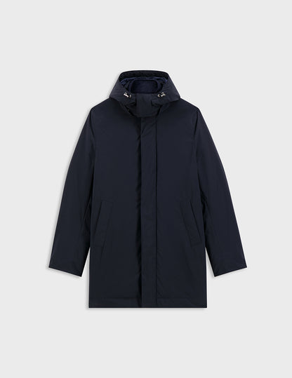 Iliame parka in navy blue canvas