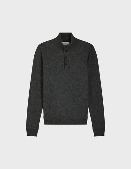 Chris sweater in grey wool 