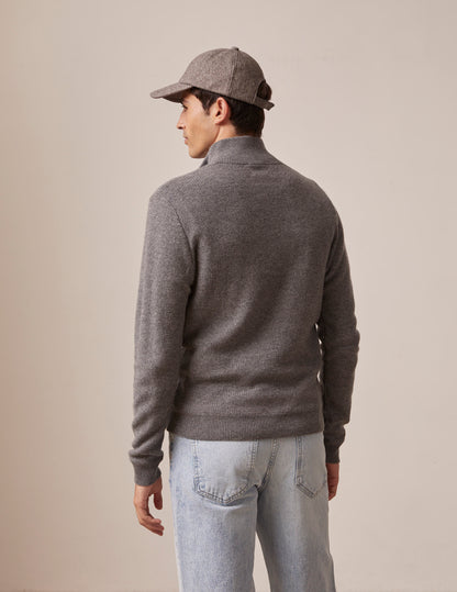 Chris sweater in grey wool 