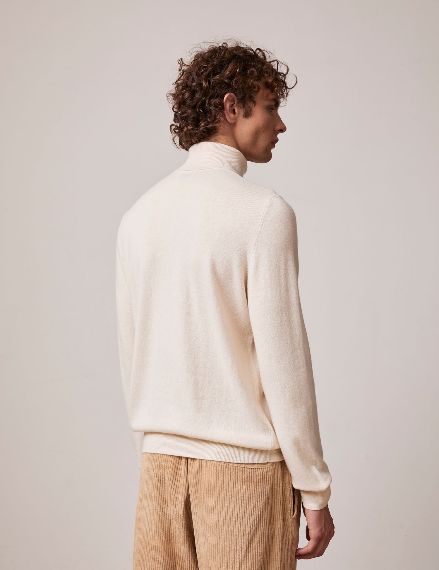 Giovani sweater in ecru wool