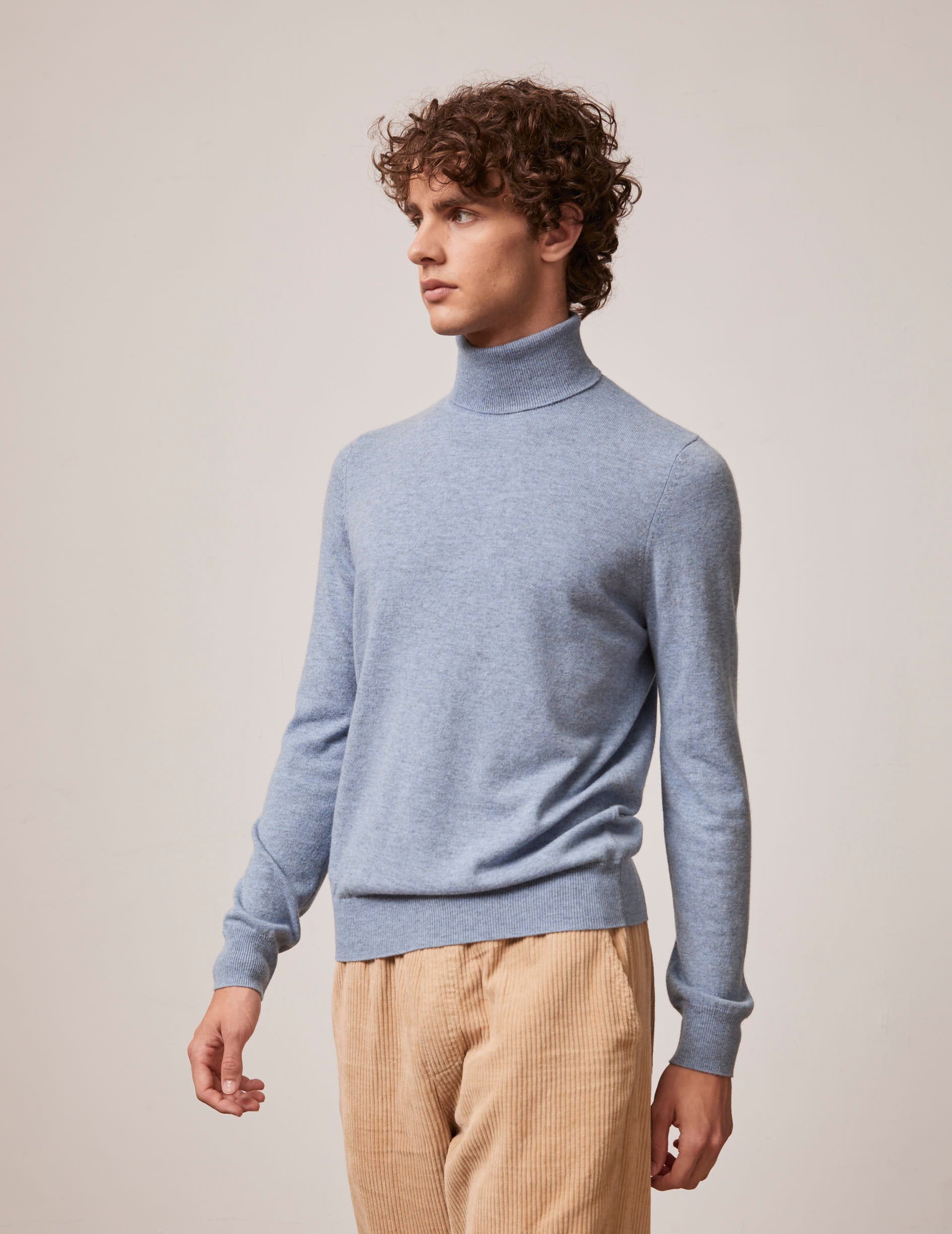 Giovani blue wool sweater