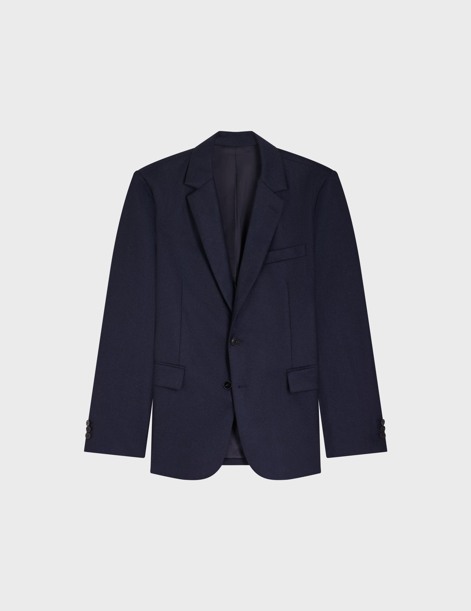 Greyson suit jacket in navy blue wool canvas