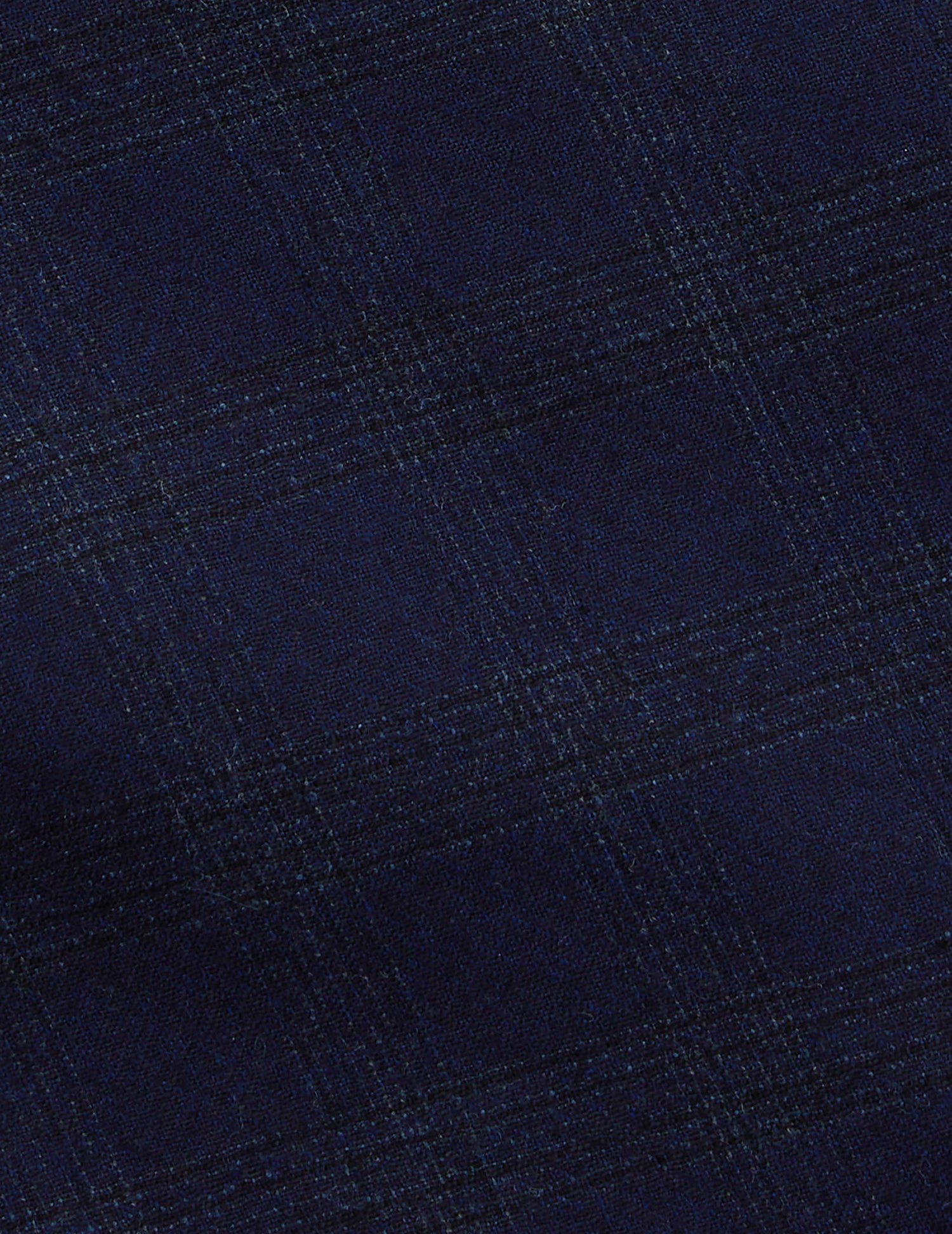 Gordon suit jacket in checked navy blue wool canvas