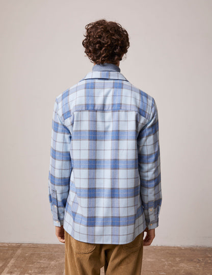 Florian blue checked shirt