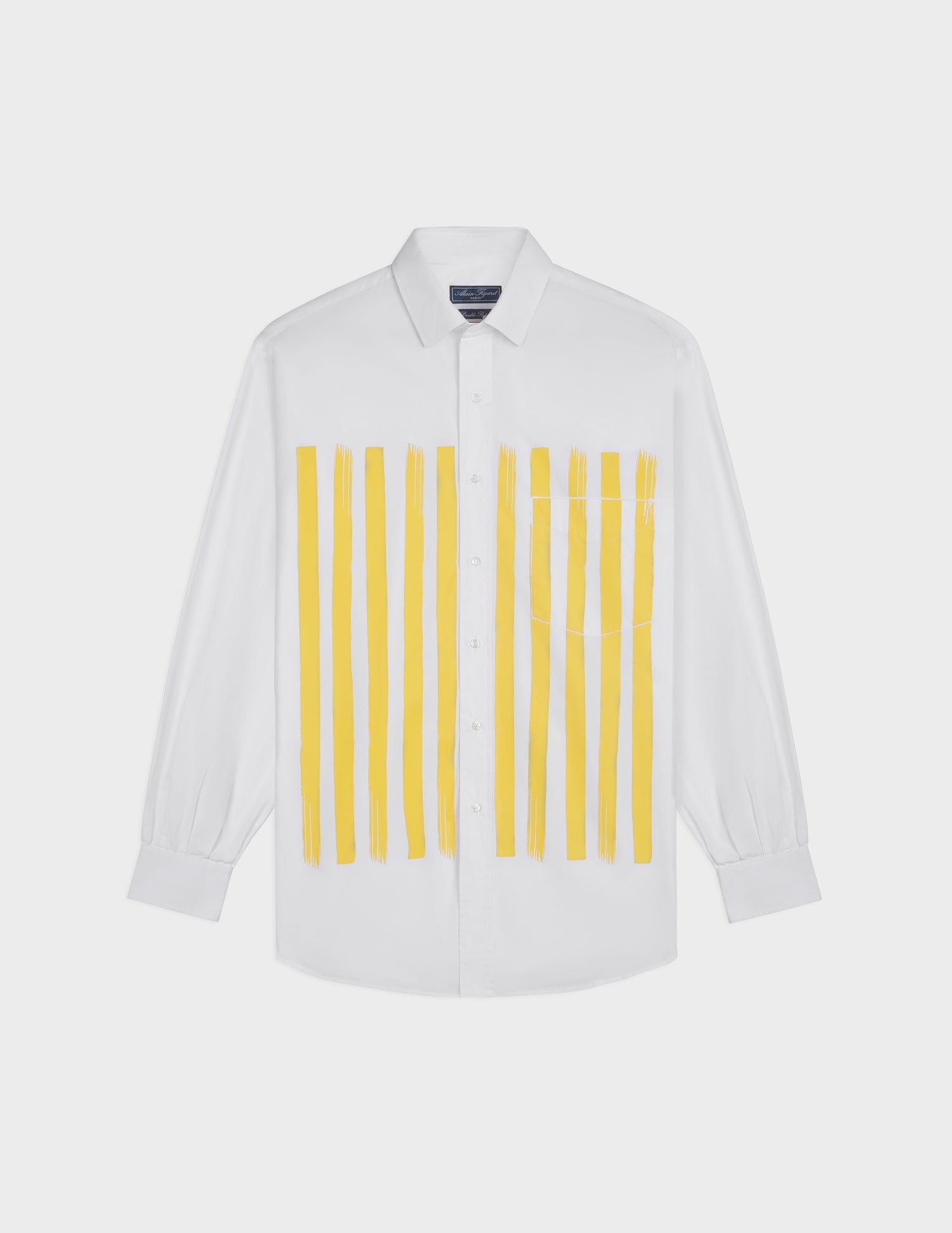 Yellow paintbruch stripes shirt - Figaret x En Vrac