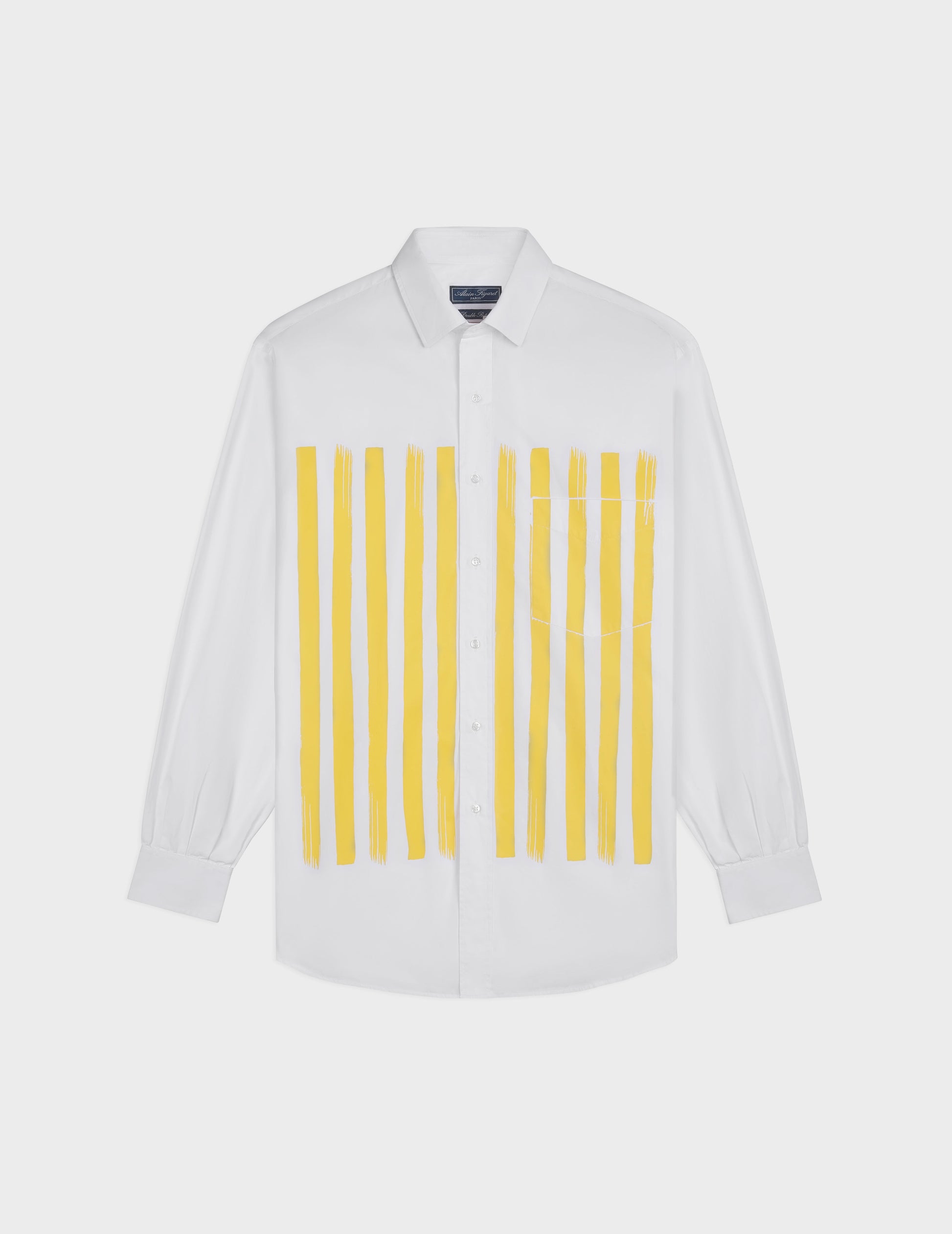 Yellow paintbruch stripes shirt - Figaret x En Vrac