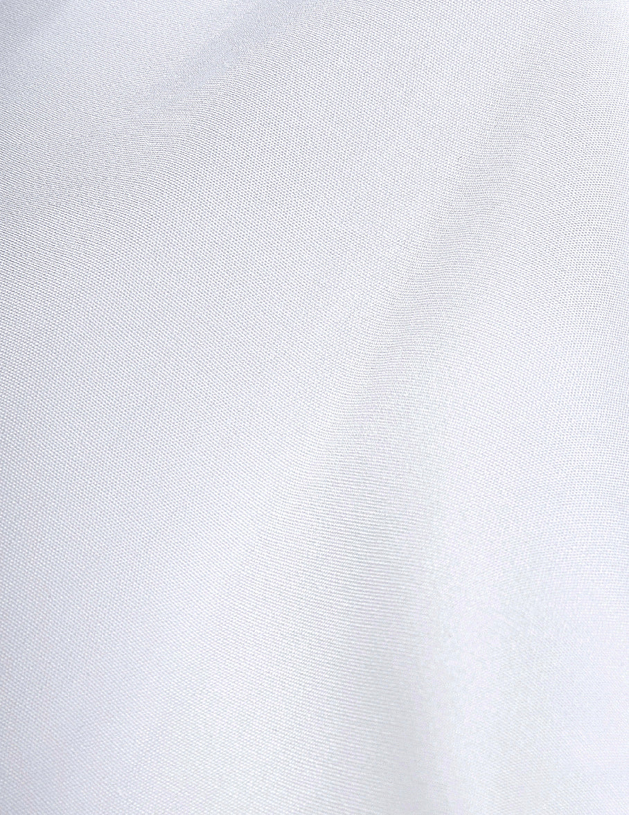 "Hâtons-nous de rêver" white shirt - Poplin - Figaret Collar#4