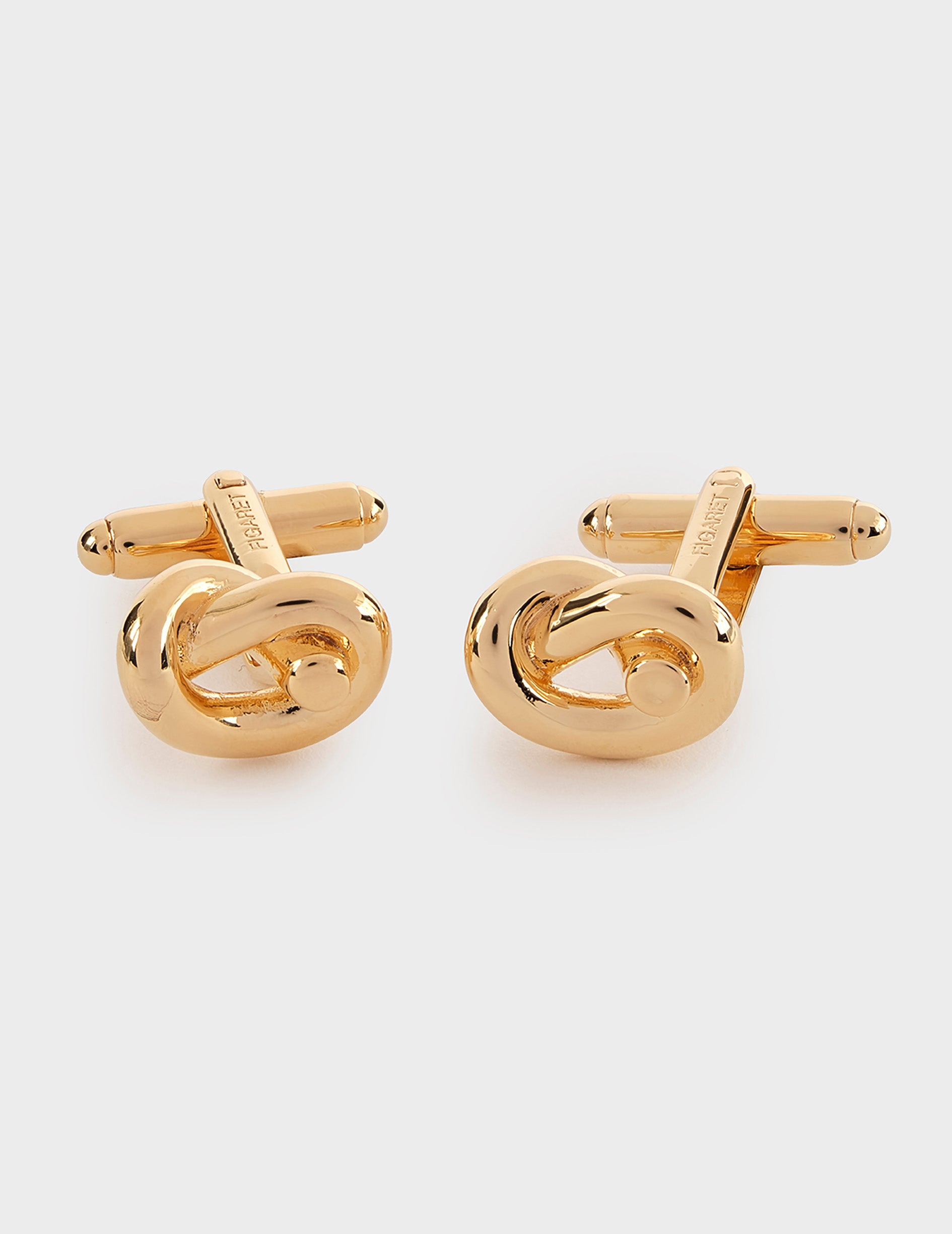 Gold sailor knot cufflinks