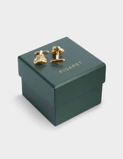 Gold cufflinks