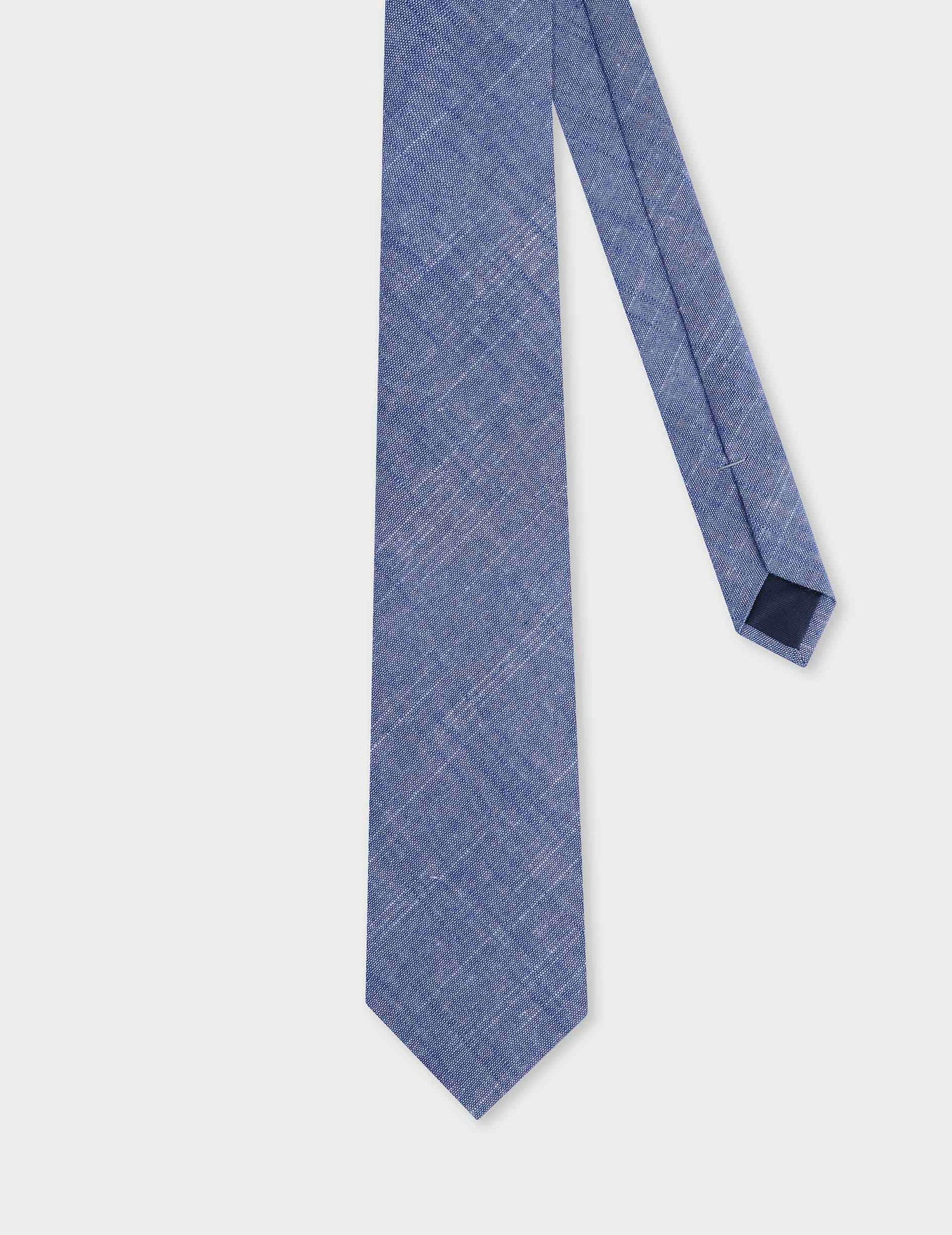 Tie in blue cotton