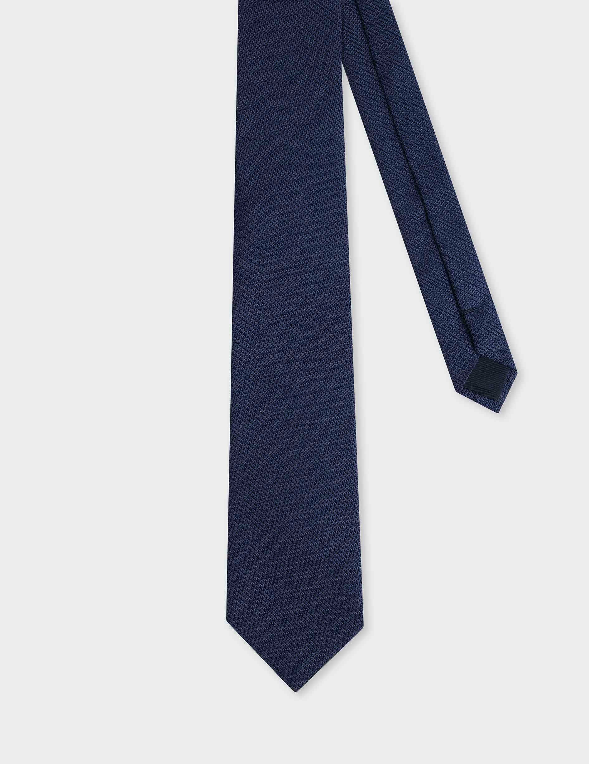 Tie in blue silk grenadine