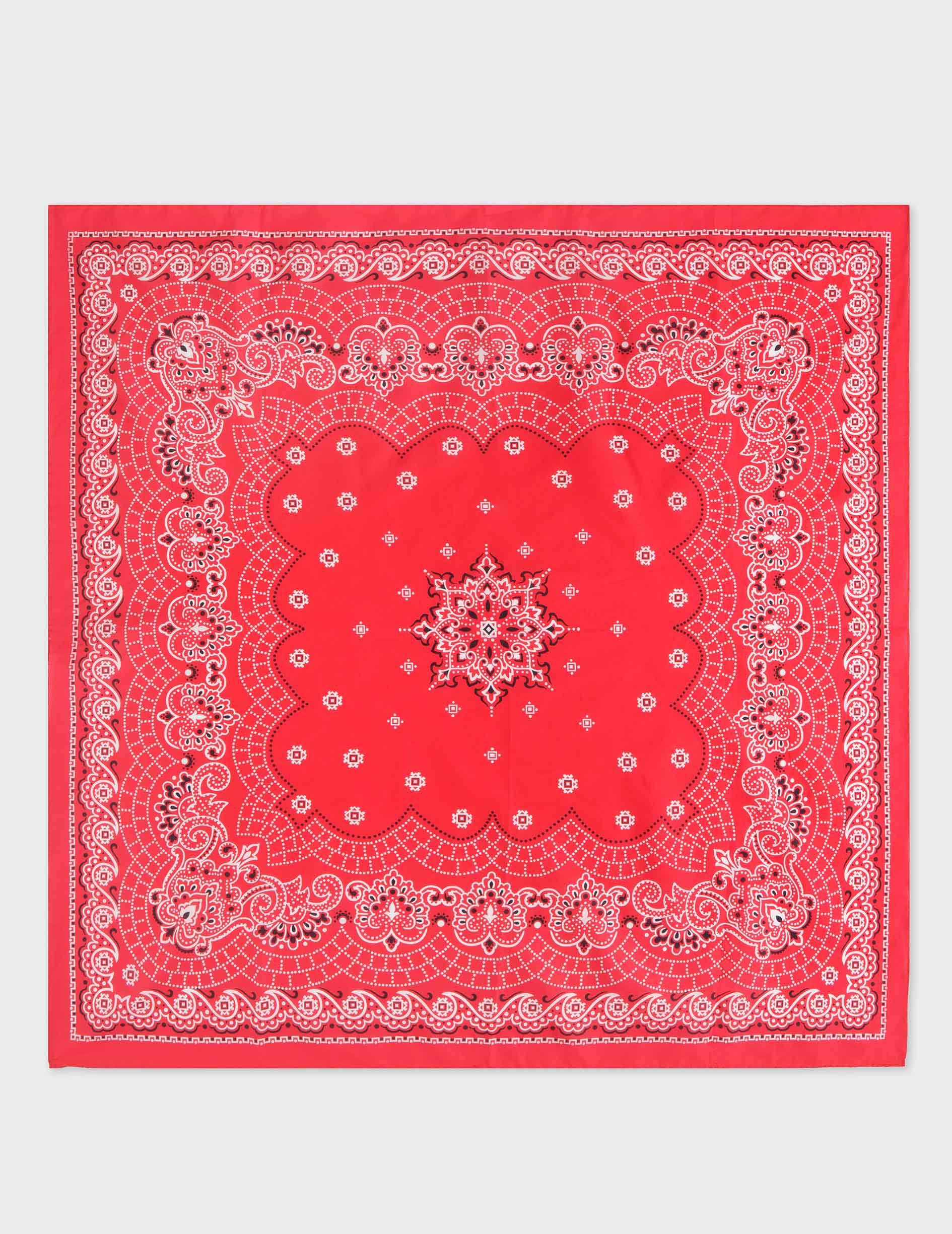 Bandana en coton rouge