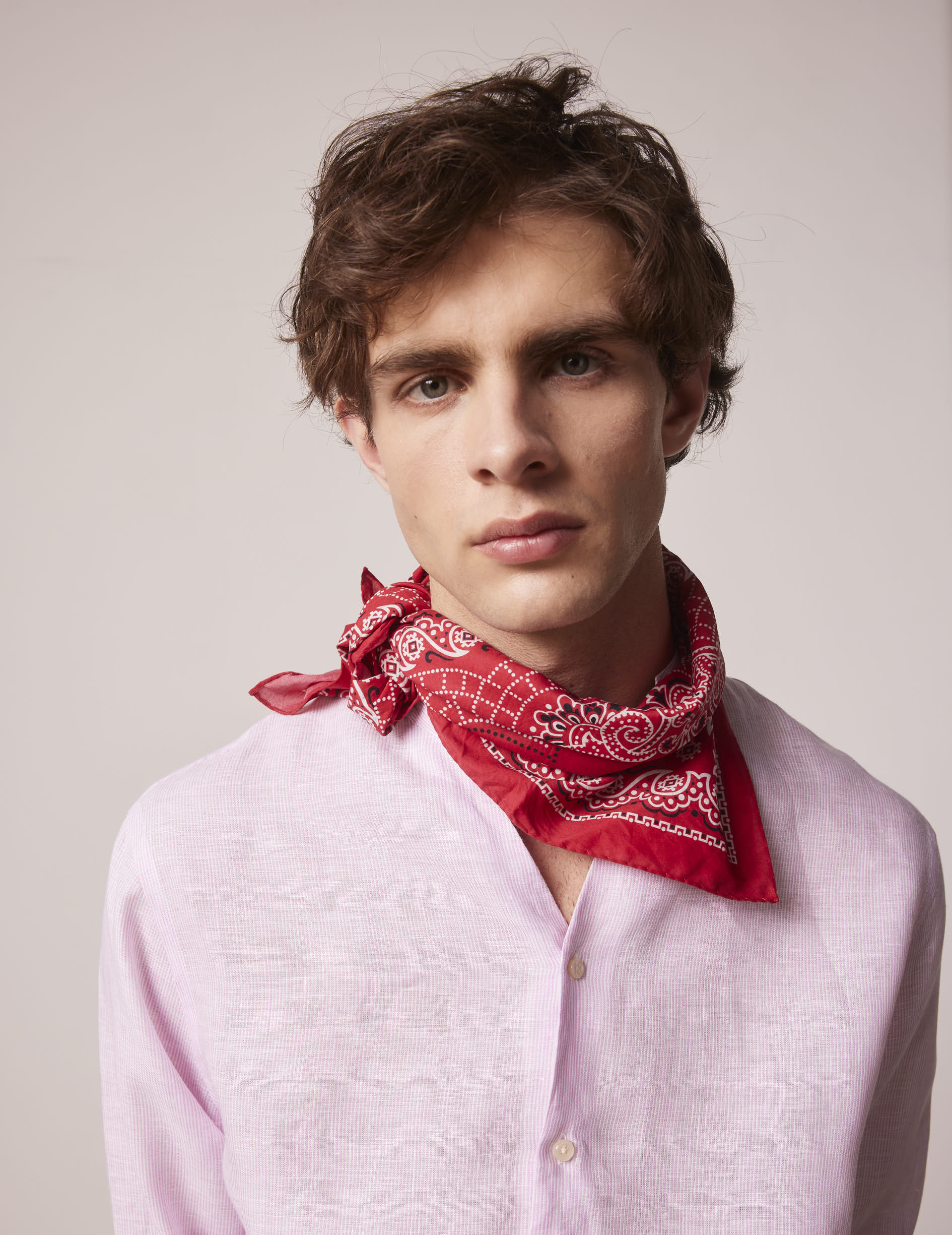 Bandana en coton rouge