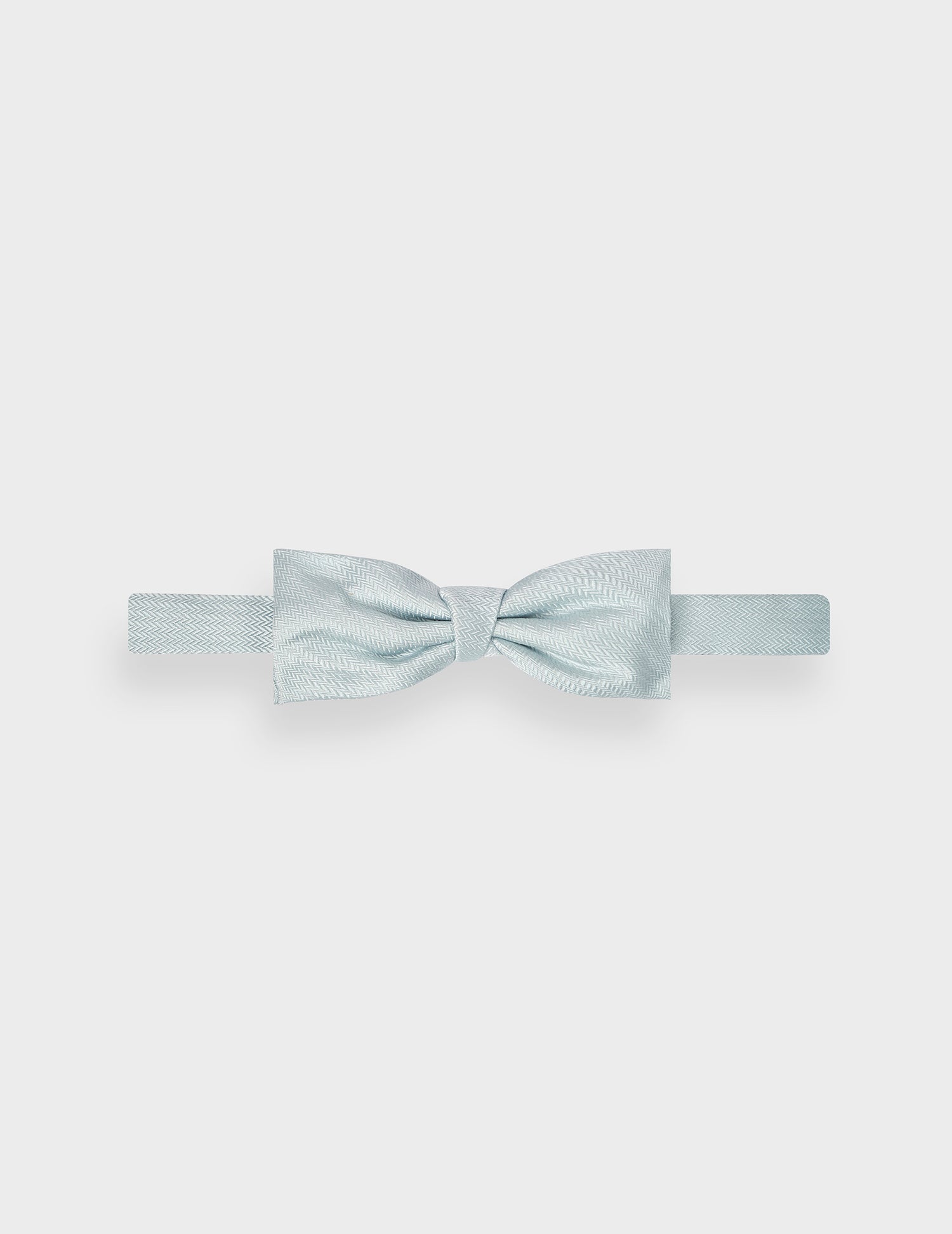 Blue patterned silk bow tie