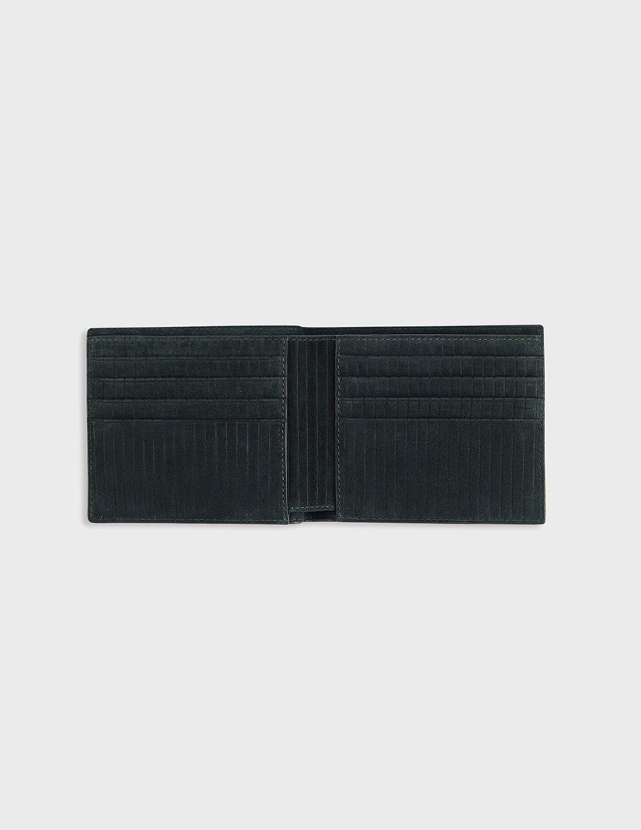 Black leather and suede wallet