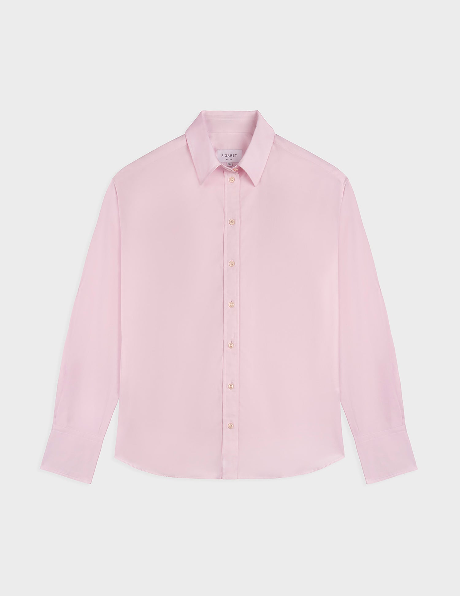 Chemise Ambre rose - Façonné - Col Chemise#3