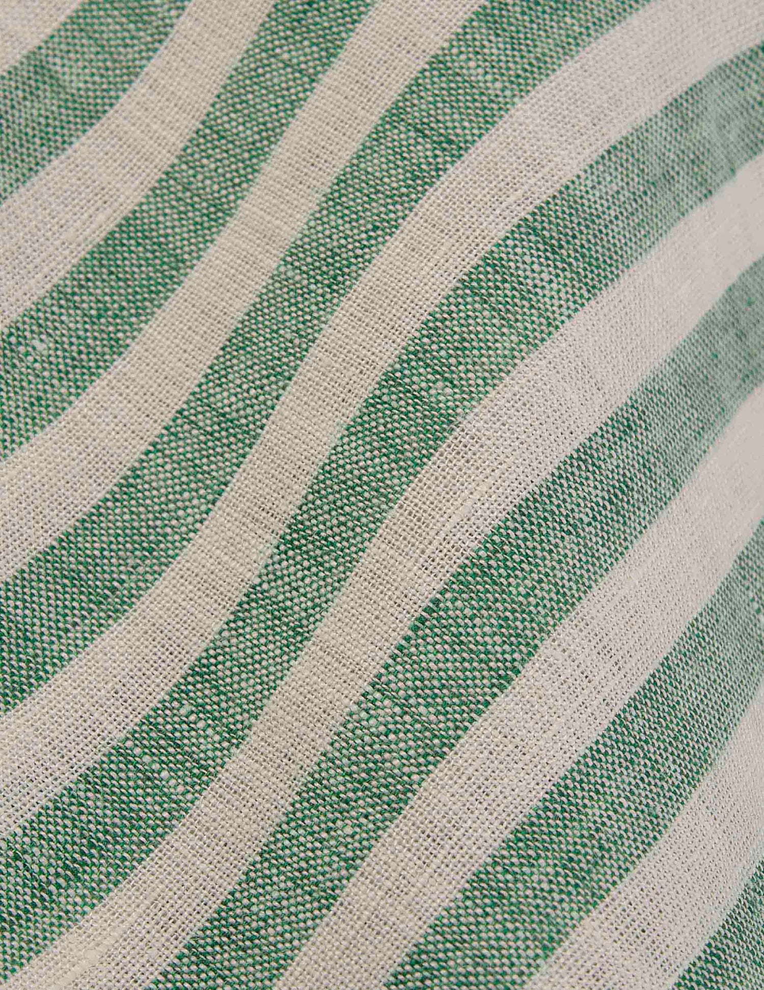 Green striped linen Ambre shirt - Lin - Chemise Collar#6