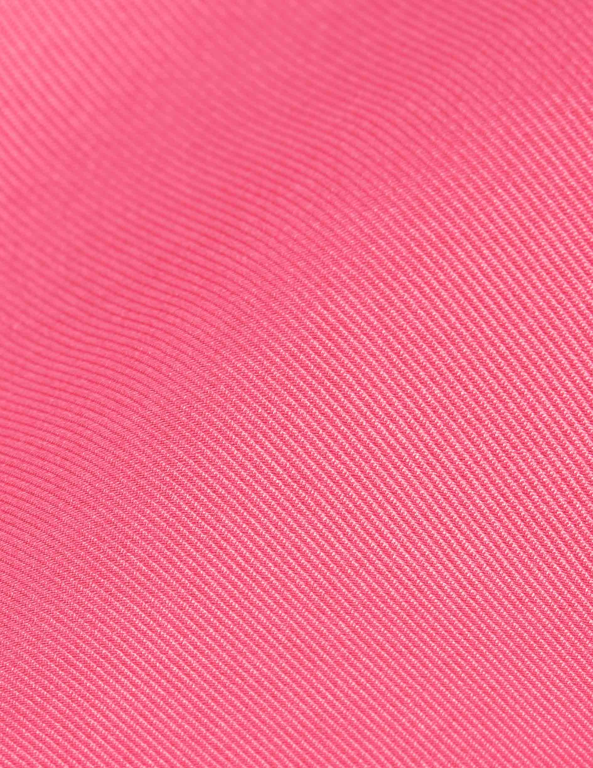Fuchsia Lanaée shirt - Silk - Officer Collar