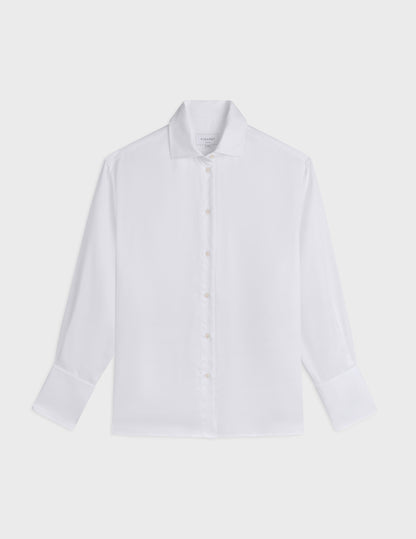 Oversized white Léa shirt