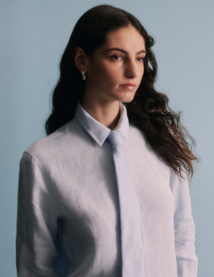 Blue linen Marion shirt