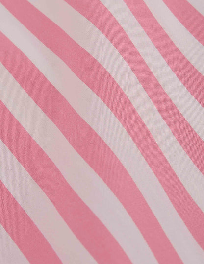 Oversized pink striped Mathilde shirt