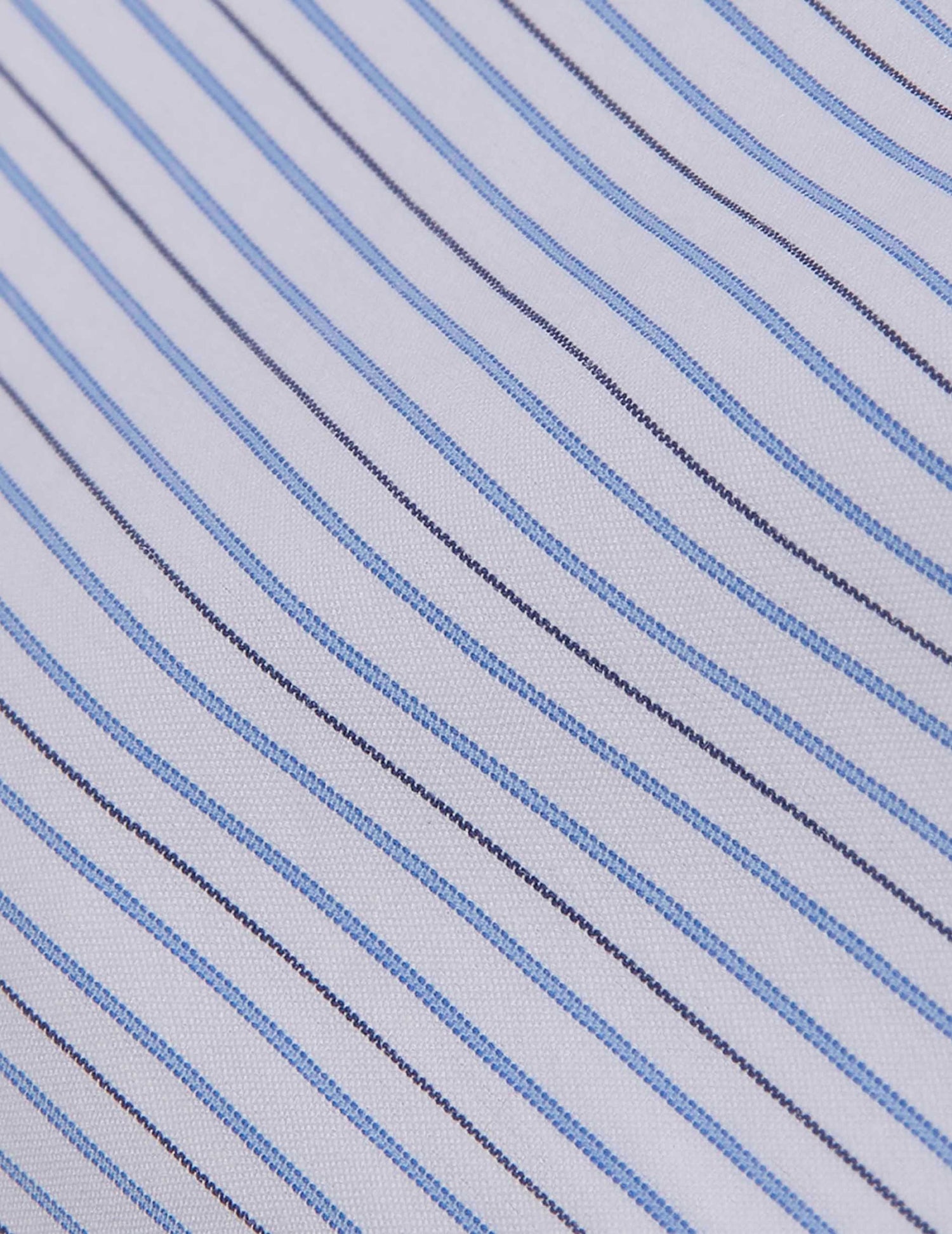 Blue striped classic shirt - Popeline - Américain Collar#2