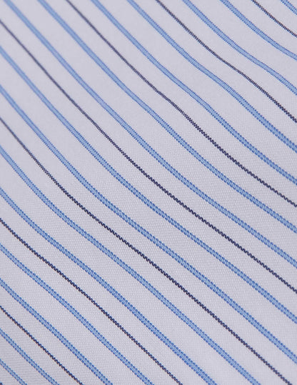 Blue striped classic shirt