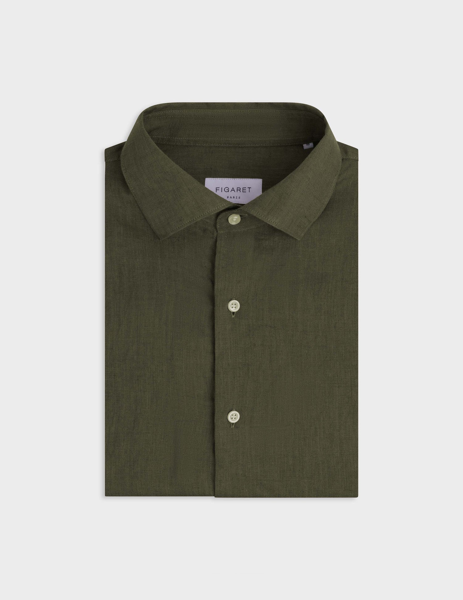 Aristotle kaki linen shirt - Linen - Italian Collar#3