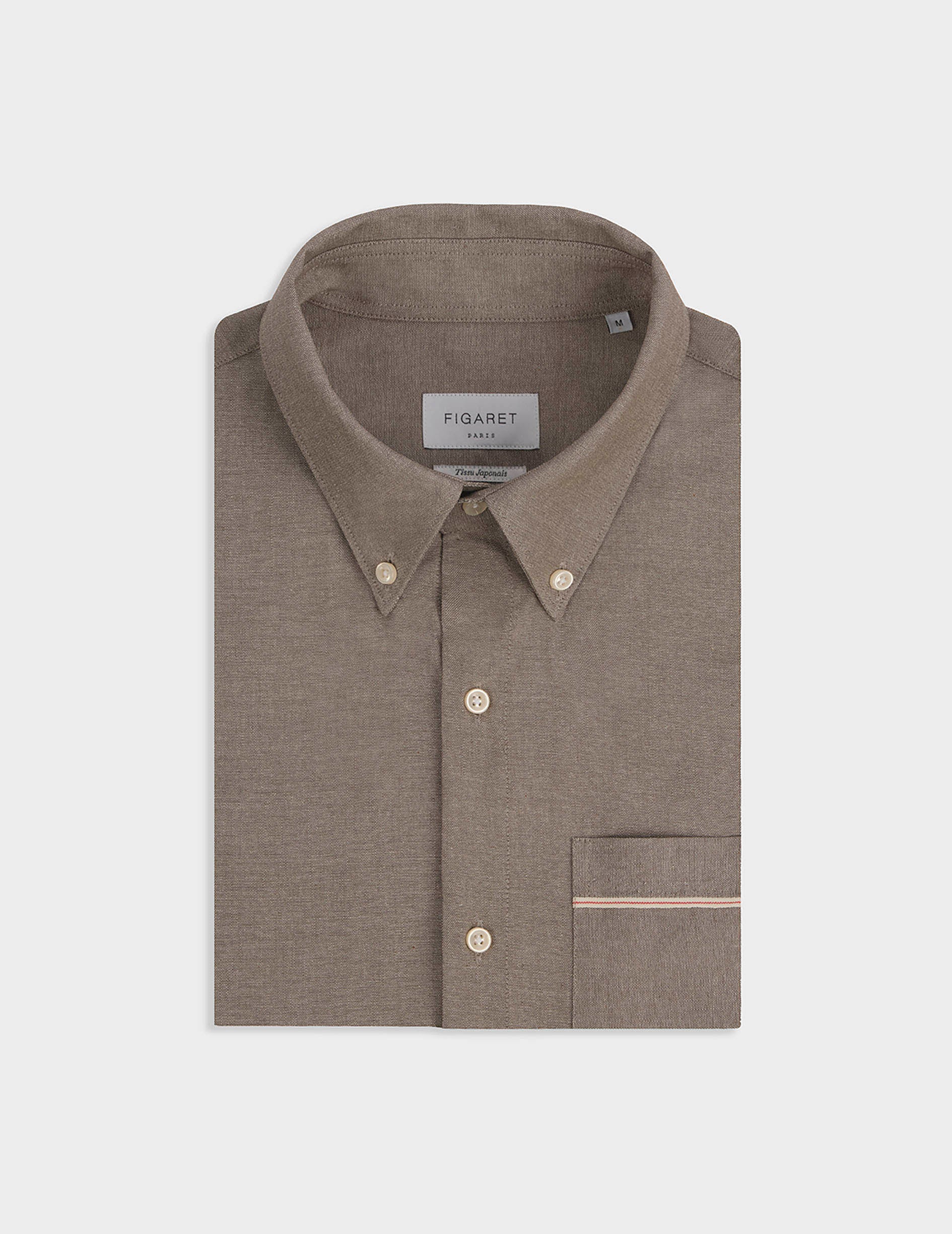 Grey Armand shirt - Toile selvedge - Prodigieux boutonné Collar